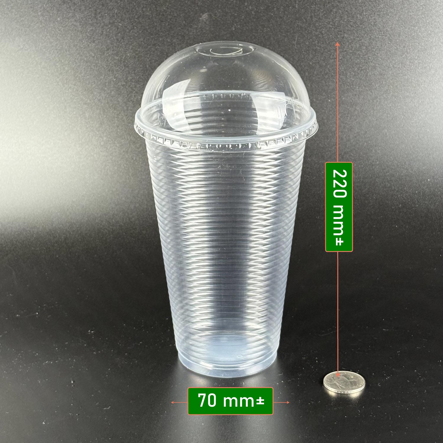 ec brand 32 oz plastic cup with dome lid